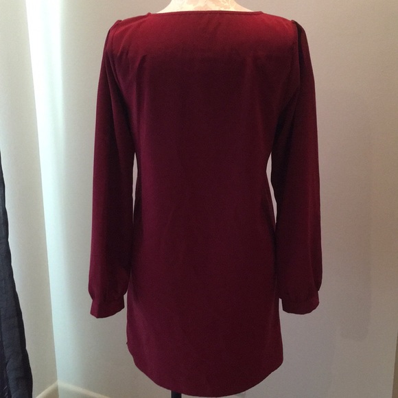 Garnet long sleeve Shift Dress - Picture 2 of 2